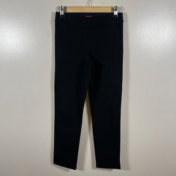 Lilly Pulitzer Merrin High-Rise Bi-Stretch Pant Size 2 Solid Black Work Office - Picture 1 of 9